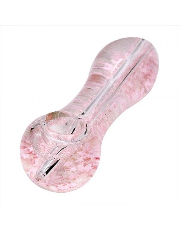 Glitter Snow Globe Glass Hand Pipe
