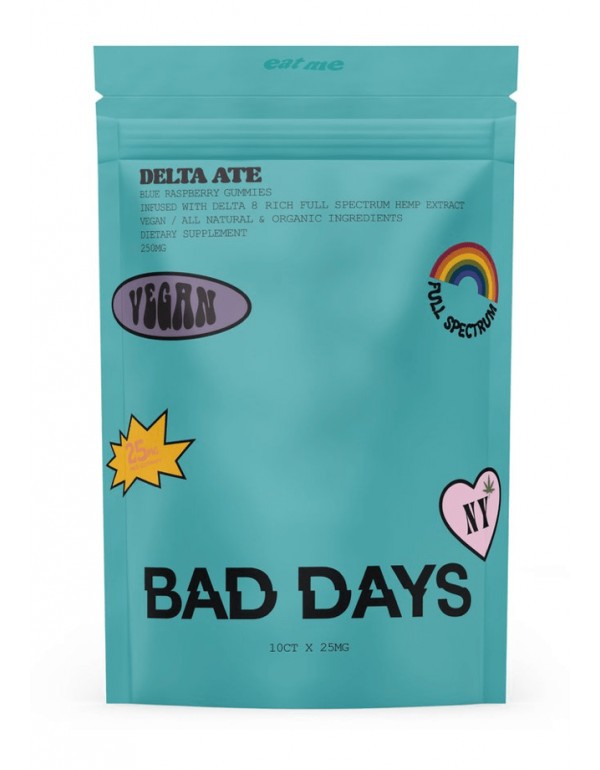 Bad Days Delta Ate (D8) 250mg Gummies (10x Pack)