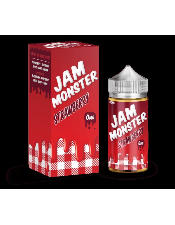 Jam Monster Strawberry 100ml Vape Juice - 0mg