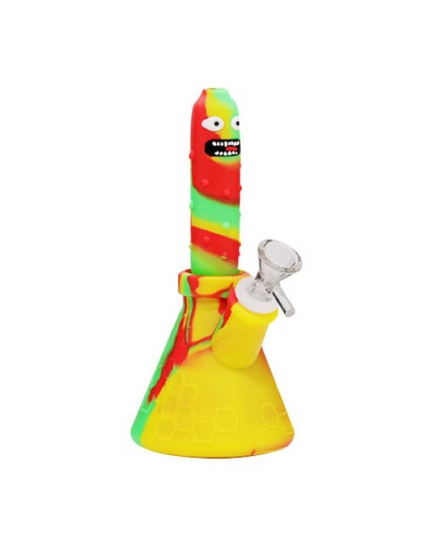 Pickle Rick Silicone Bong