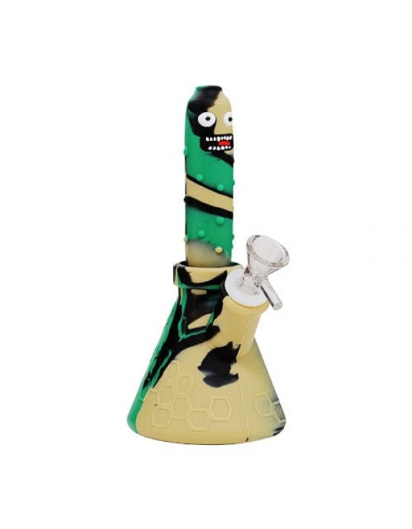 Pickle Rick Silicone Bong