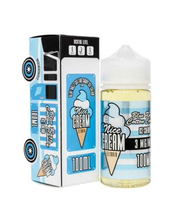 Nice Cream Blue Razz Cotton Candy Ice Cream 100ml Vape Juice