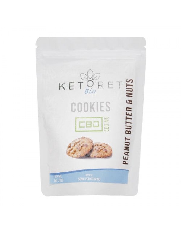 Ketoret Bio CBD Peanut Butter & Nuts Cookies 5...