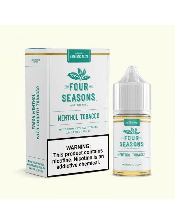 Four Seasons E-Liquids Menthol Tobacco 30ml Vape J...