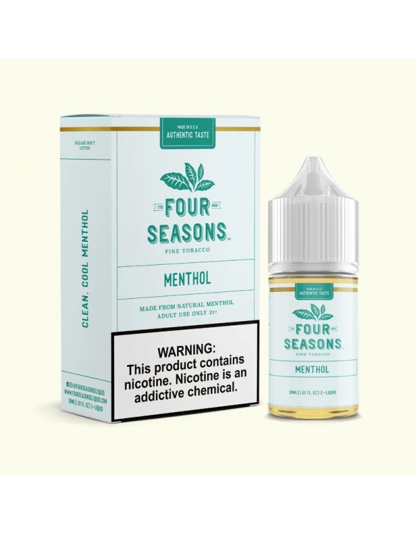 Four Seasons E-Liquids Menthol 30ml Vape Juice