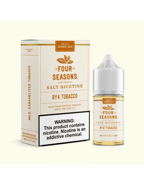 Four Seasons E-Liquids RY4 Tobacco 30ml Nic Salt Vape Juice