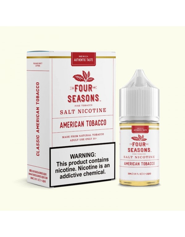 Four Seasons E-Liquids American Tobacco 30ml Nic S...