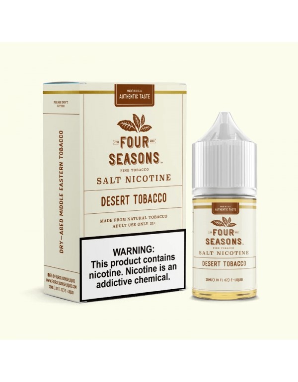 Four Seasons E-Liquids Desert Tobacco 30ml Nic Salt Vape Juice