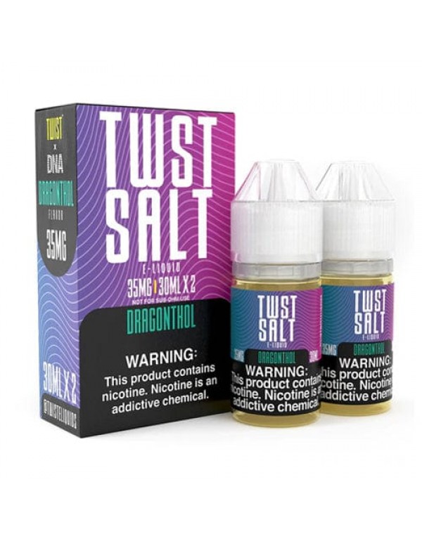 Dragonthol 2x 30ml (60ml) Nic Salt Vape Juice - Tw...