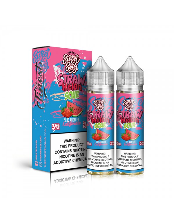 The Finest Straw Melon Sour 2x 60ml Vape Juice