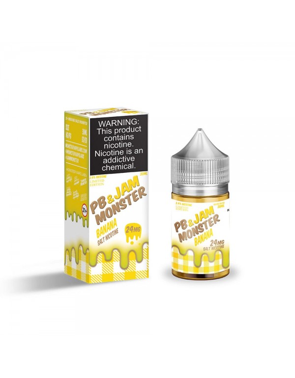 Jam Monster Salts Banana PB&J 30ml Nic Salt Vape Juice