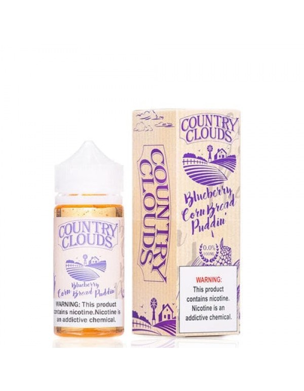 Country Clouds Blueberry Bread Puddin' 100ml Vape Juice