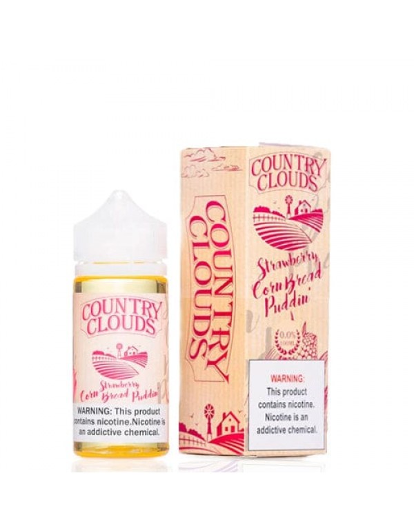 Country Clouds Strawberry Bread Puddin' 100ml Vape Juice