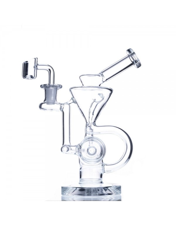 9" Slitted Inline Recycler Dab Rig