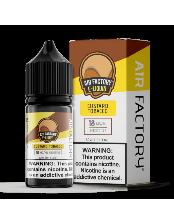 Air Factory Custard Tobacco 30ml Nic Salt Vape Jui...