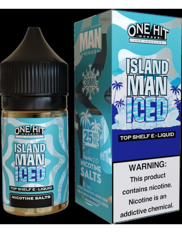 One Hit Wonder Island Man Iced 30ml Nic Salt Vape ...