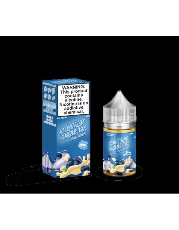 Custard Monster Blueberry Custard 30ml Nic Salt Va...