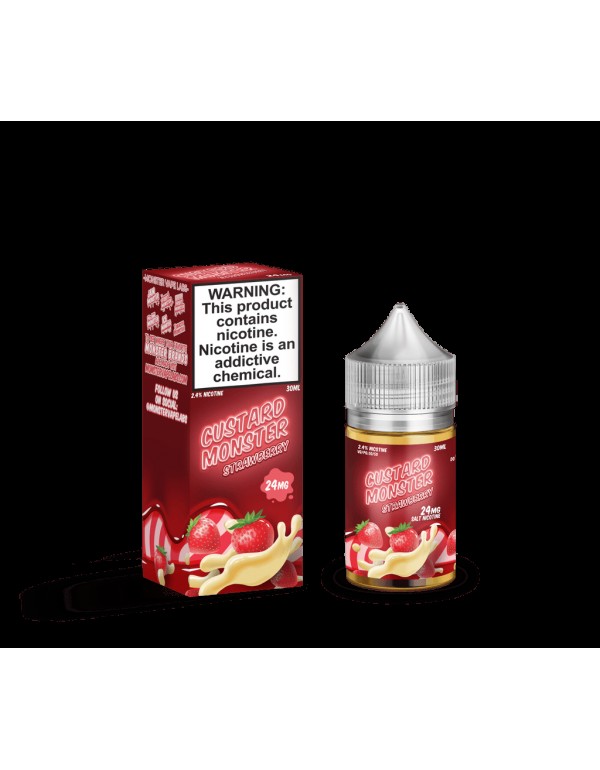 Custard Monster Salts Strawberry Custard 30ml Nic ...