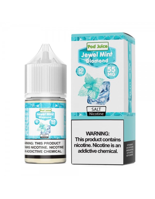 Pod Juice Jewel Mint Diamond 30ml Nic Salt Vape Ju...