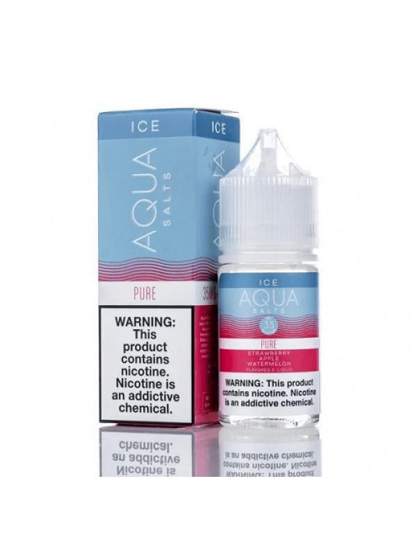 Aqua Synthetic Nicotine Pure Menthol 30ml Nic Salt Vape Juice