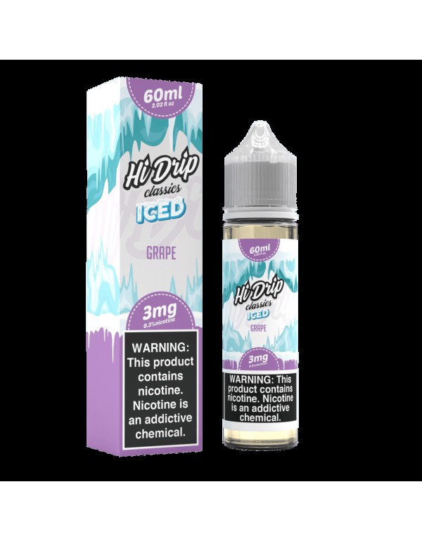 Grape Iced 60ml Vape Juice - Hi Drip