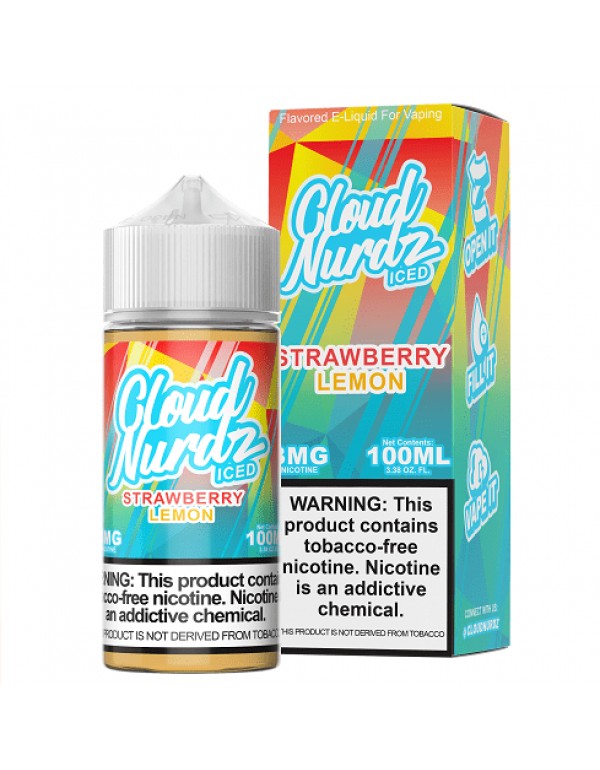 Iced Strawberry Lemon 100ml Synthetic Nic Vape Jui...