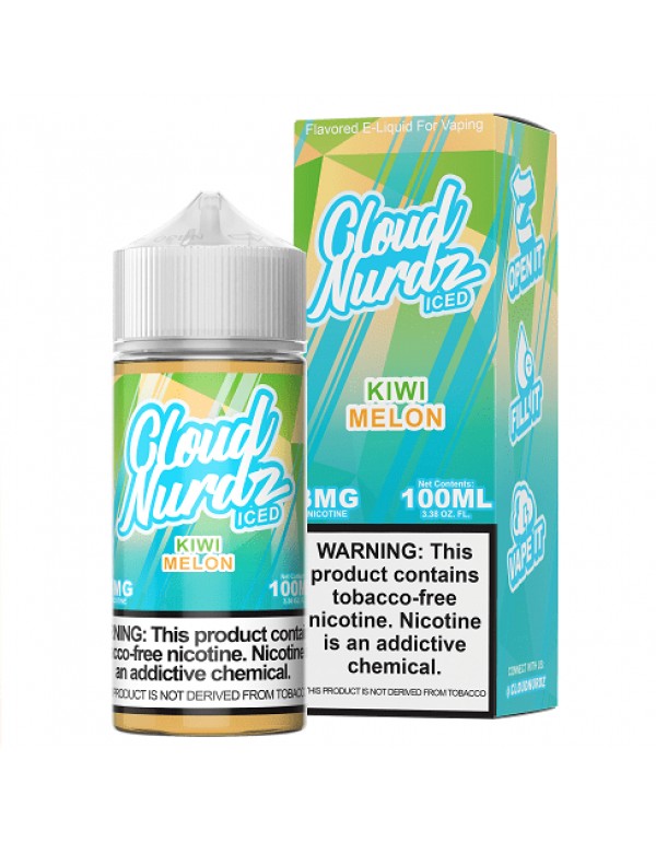 Iced Kiwi Melon 100ml Synthetic Nic Vape Juice - C...