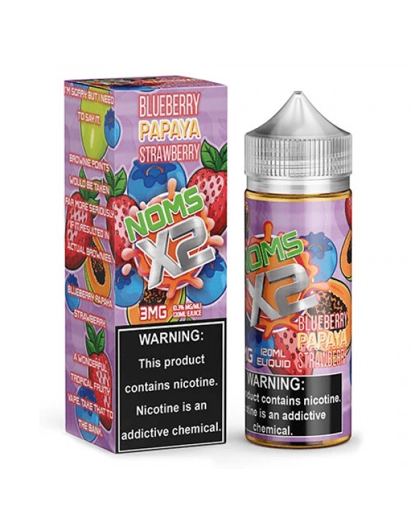 Blueberry Papaya Strawberry 120ml Vape Juice - Noms X2