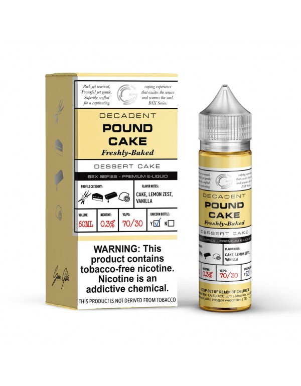 Glas Basix Pound Cake 60ml Vape Juice