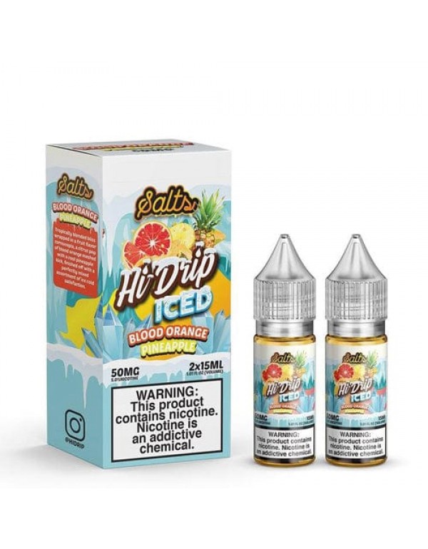 Hi-Drip Salts Iced Blood Orange Pineapple 30ml Nic...