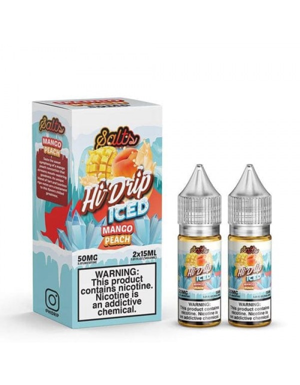 Hi-Drip Salts Iced Mango Peach 30ml Nic Salt Vape ...