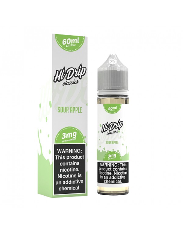 Hi Drip Classics Sour Apple 60ml Vape Juice