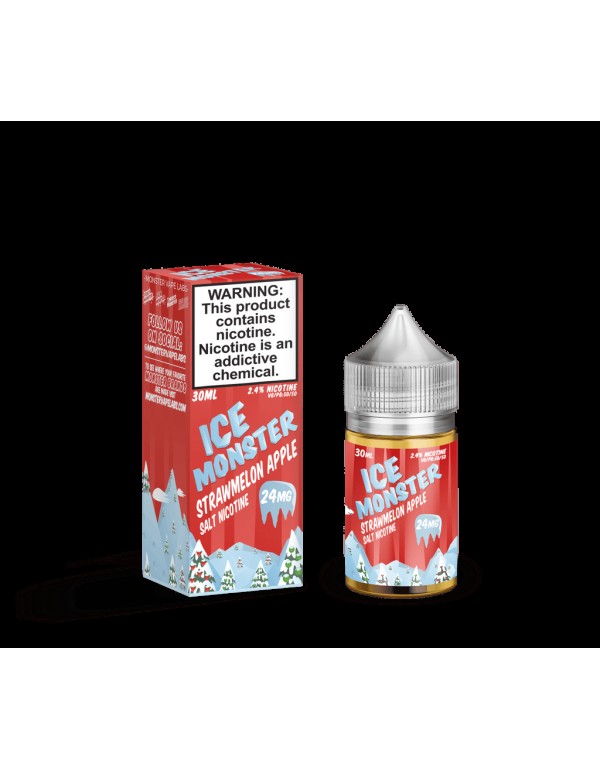 ICE Monster Salts Strawmelon Apple 30ml Nic Salt Vape Juice