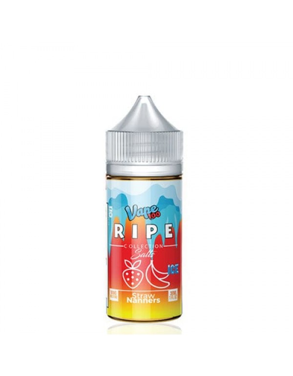 Ripe Salts Straw Nanners ICE 30ml Nic Salt Vape Juice