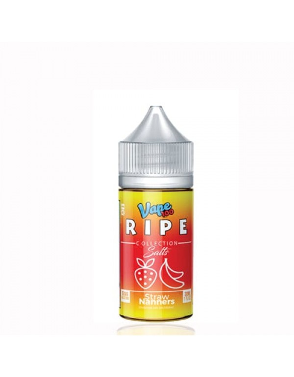 Ripe Salts Straw Nanners 30ml Nic Salt Vape Juice