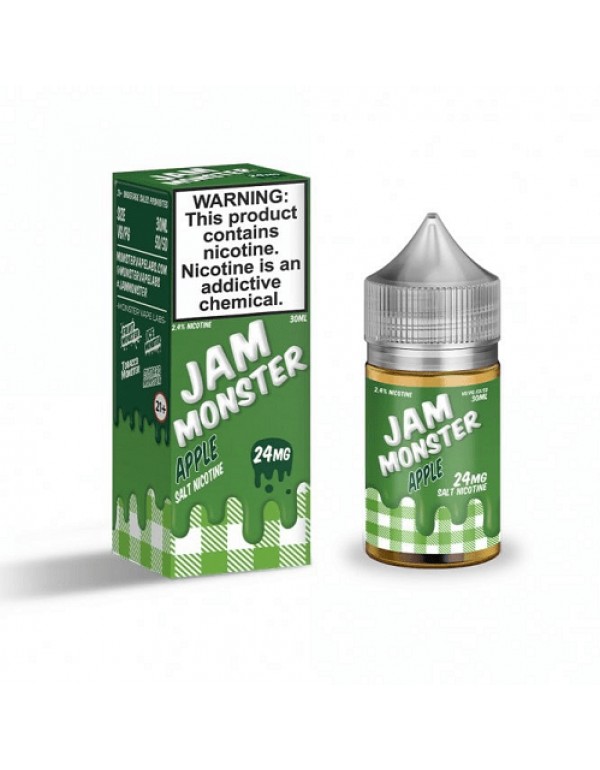 Apple 30ml Nic Salt Vape Juice - Jam Monster