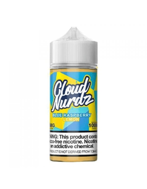 Blue Raspberry Lemon 100ml Synthetic Nic Vape Juice - Cloud Nurdz