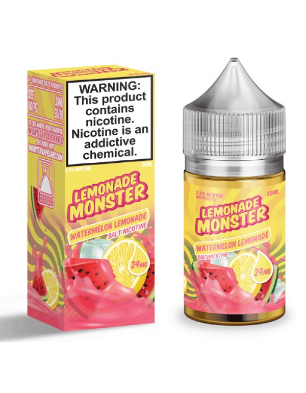 Watermelon Lemonade 30ml Nic Salt Vape Juice - Lemonade Monster