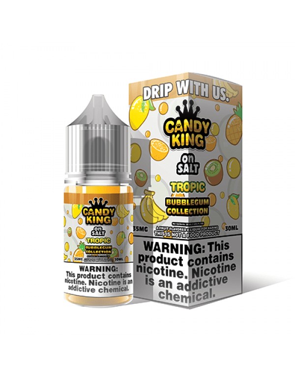 Candy King Bubblegum Salt Tropical 30ml Nic Salt V...