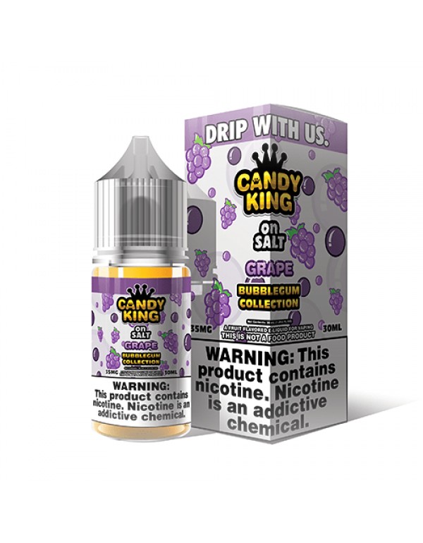 Candy King Bubblegum Salt Grape 30ml Nic Salt Vape Juice