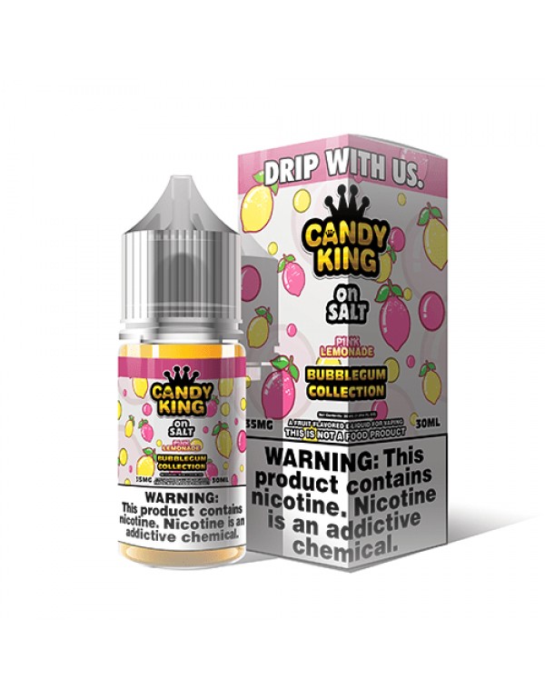 Candy King Bubblegum Salt Pink Lemonade 30ml Nic S...