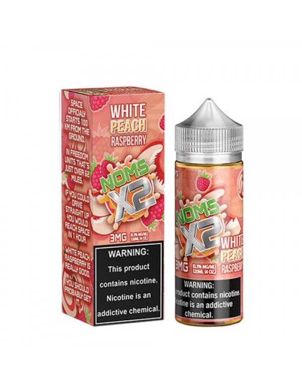 Noms X2 White Peach Raspberry 120ml Vape Juice