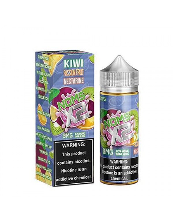Noms X2 Kiwi Passion Fruit Nectarine 120ml Vape Ju...