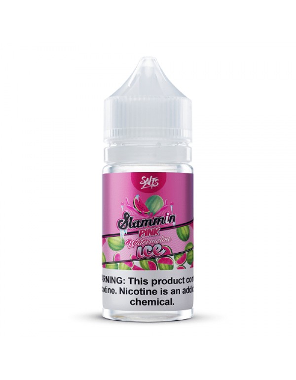 Pink Watermelon Ice 30ml Nic Salt Vape Juice - Sla...