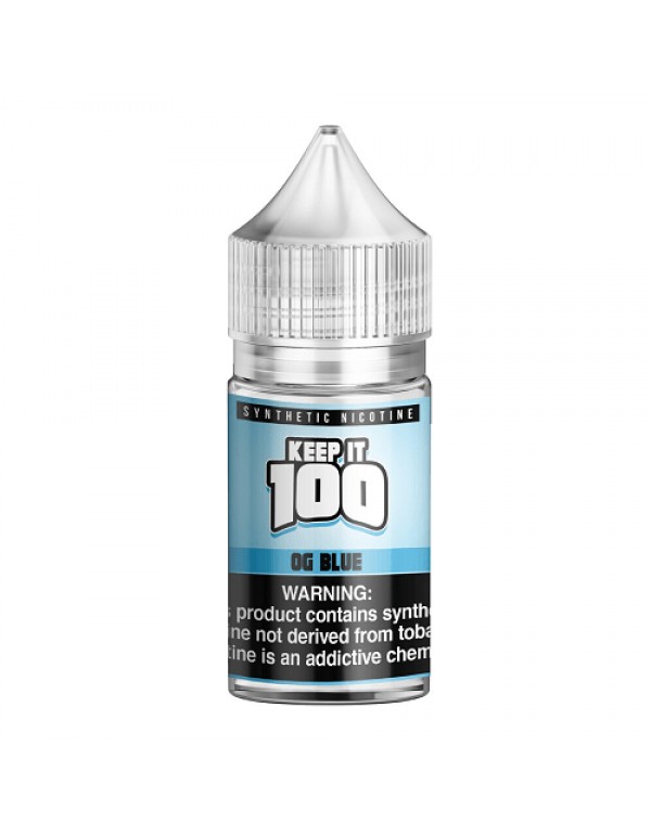 OG Blue 30ml Synthetic Nicotine Salt Vape Juice - Keep It 100