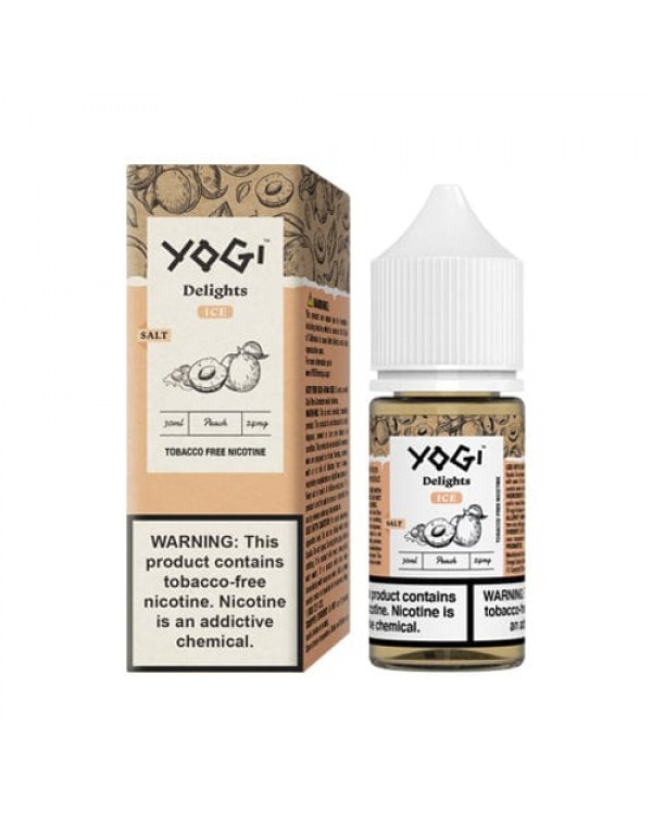 Peach Ice 30ml Nic Salt Vape Juice - Yogi