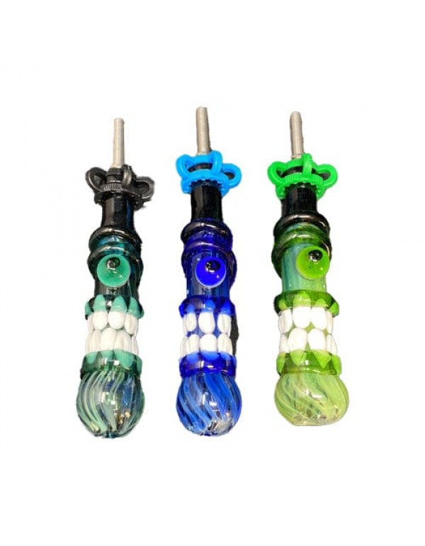 Heady Handmade Glass Nectar Collector w/ Teeth