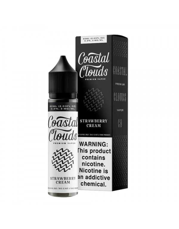 Coastal Clouds Strawberry Cream 60ml Vape Juice