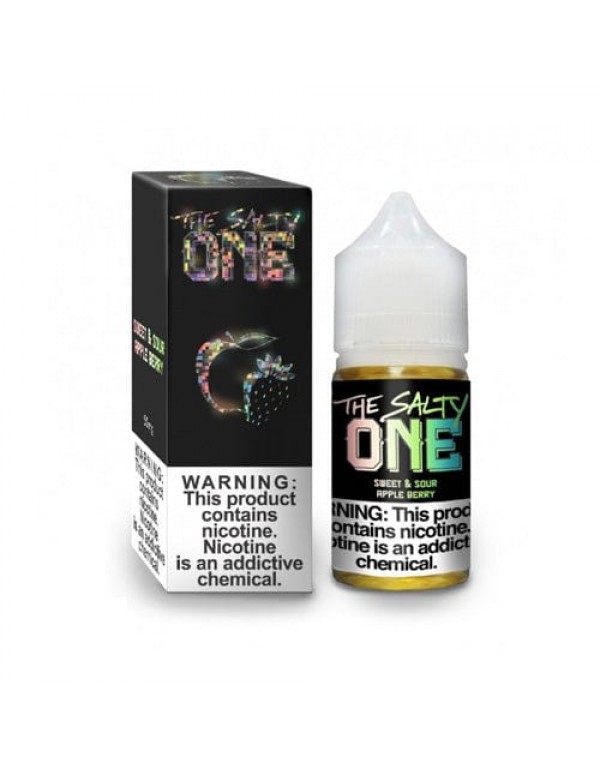 The Salty One Sweet & Sour Apple Berry 30ml Nic Salt Vape Juice