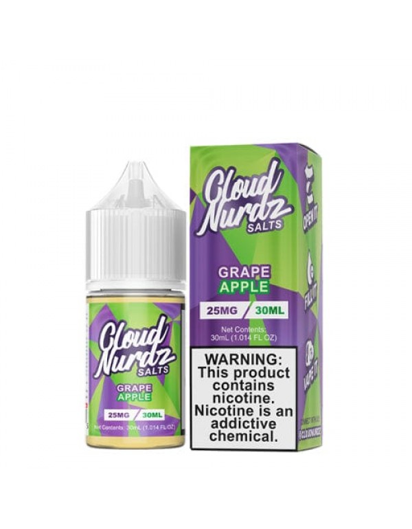 Cloud Nurdz Salts Grape Apple 30ml Nic Salt Vape Juice